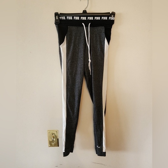 victoria secret PINK yoga pants black size xs - Picture 1 of 4